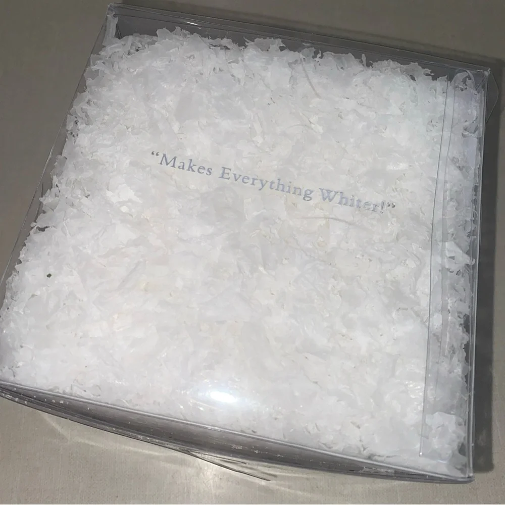 Pottery Barn White Faux Snow Christmas Holiday 5.5‎ Oz New In Box